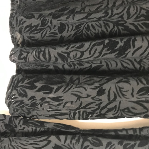 SOLD - Only - Sheer Velvet Burnout Bell-sleeve Top - Picture 3 of 6